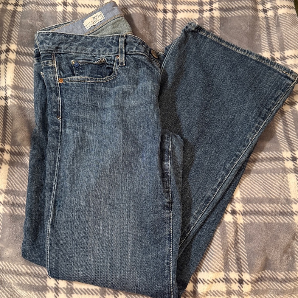 GAP Women's Curvy Boot Cut Jeans in Blue